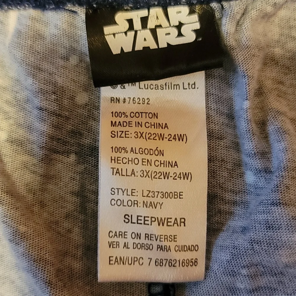 Star Wars Pajama capris- Navy, Yellow, Pink